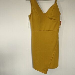 Midnight Doll Yellow Mini Dress